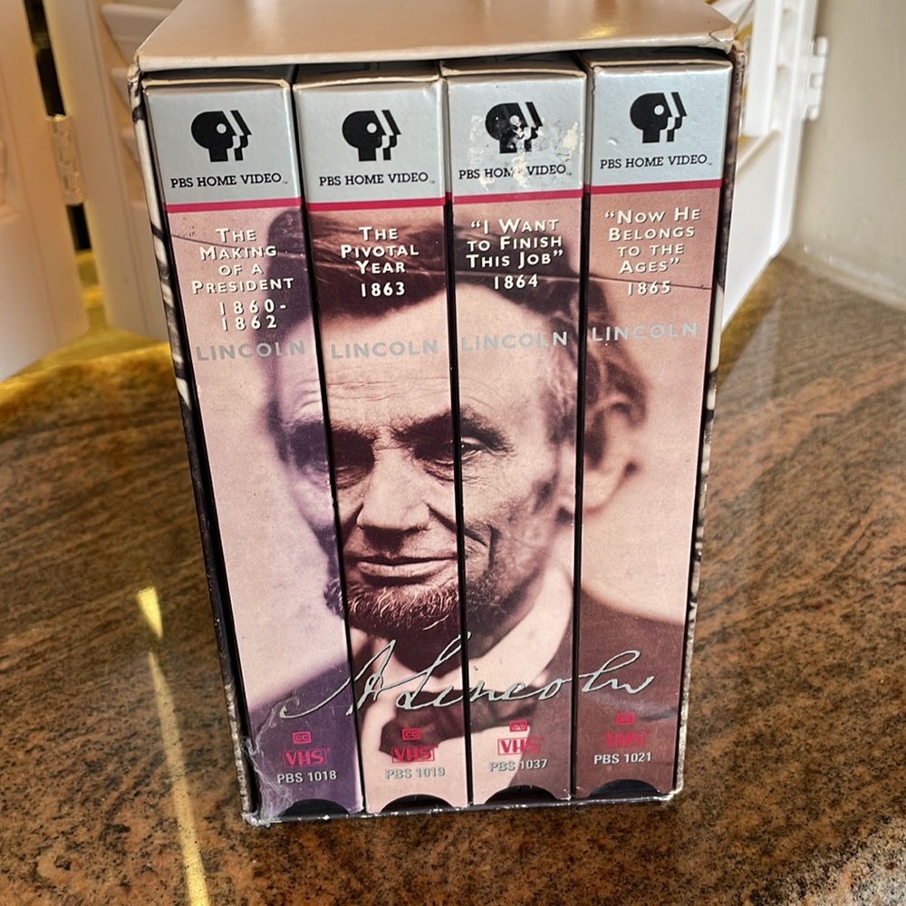 Abraham Lincoln documentaries 5 VHS tape set